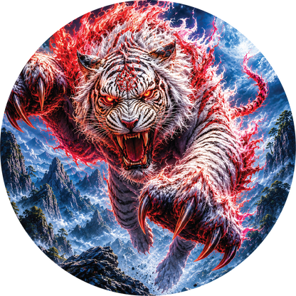 Crimson Claw Colorized 1/2 oz Silver Round by Hayleybug Mint (07/17)