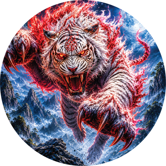 Crimson Claw Colorized 1/2 oz Silver Round by Hayleybug Mint (07/17)