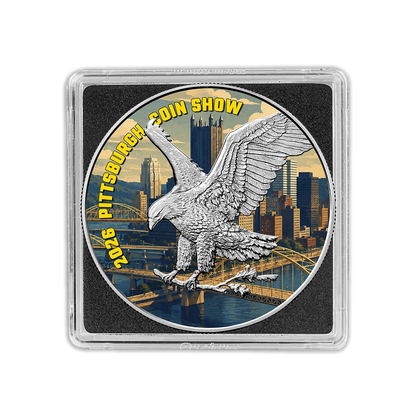 2026 U.S. Eagle Pittsburgh Coin Show Edition 1 oz Silver Coin