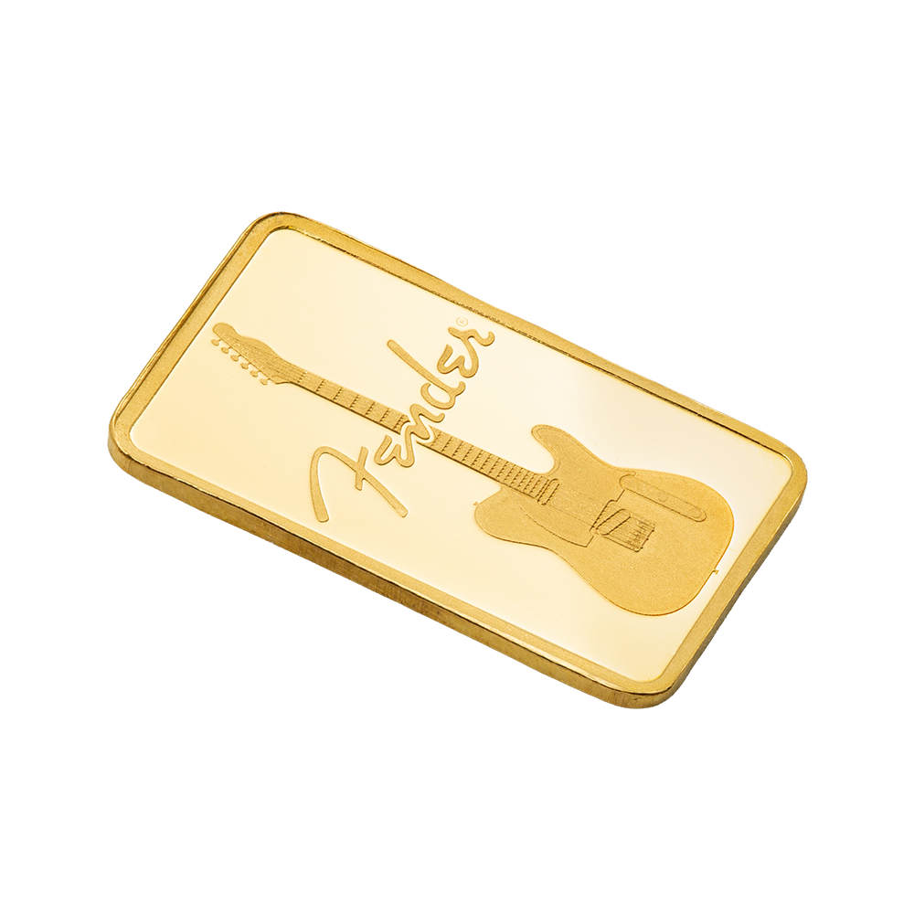 2026 PAMP Suisse Fender 80th Ann. 1g Gold Bar in Card (08/07)
