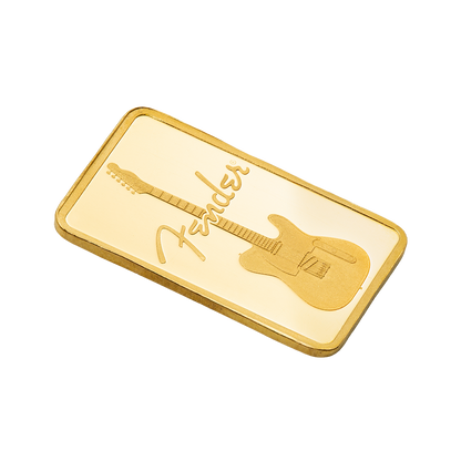 2026 PAMP Suisse Fender 80th Ann. 1g Gold Bar in Card (08/07)