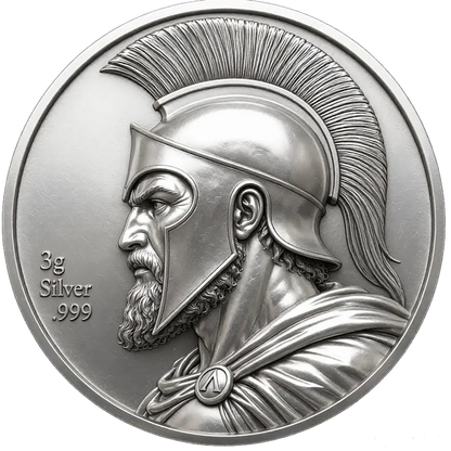 2026 King Leonidas - Molon Labe 3g Silver Medal