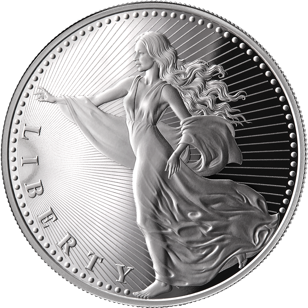 2026 United Crypto States Liberty 1/2 oz Silver Coin