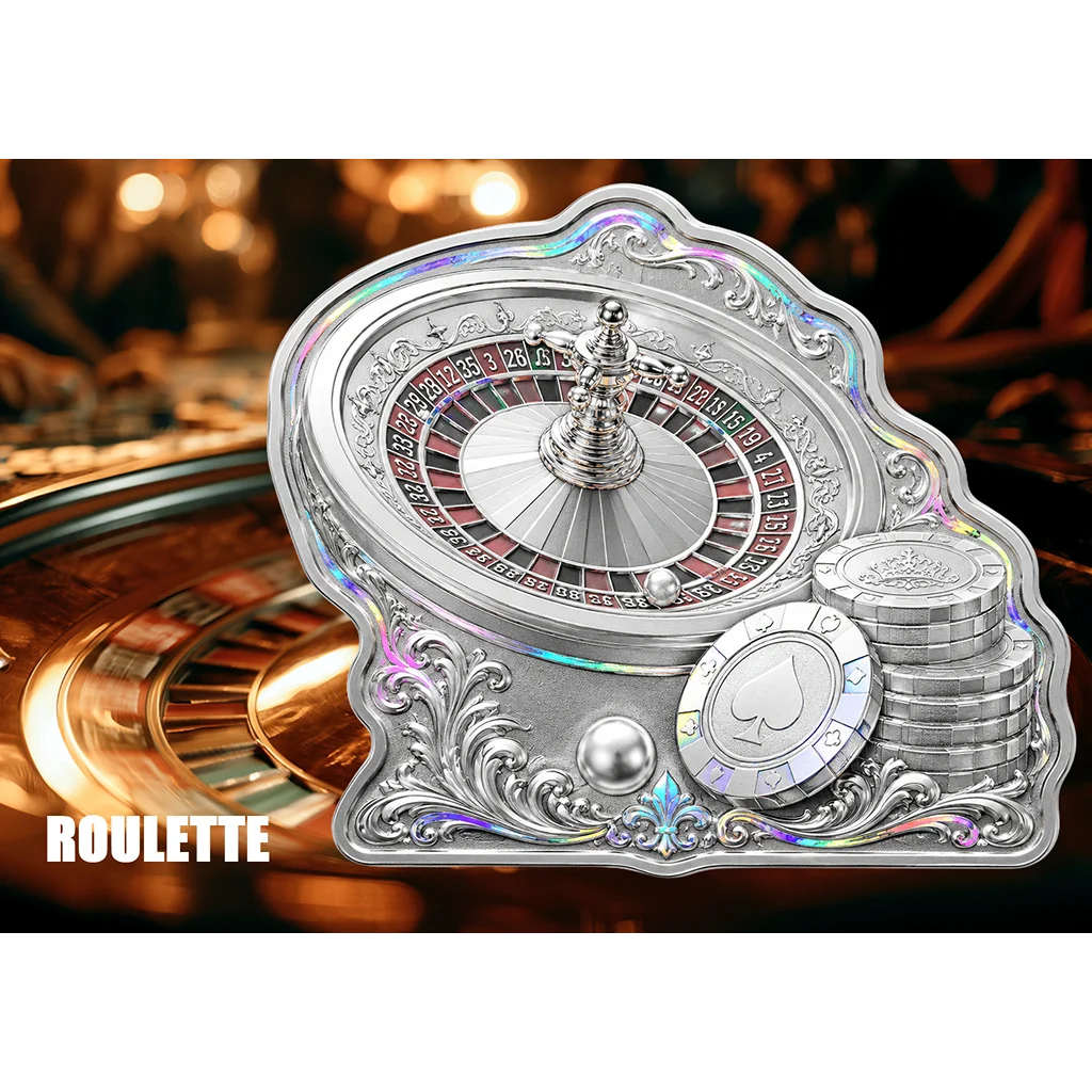 2026 Roulette Shaped 10g Silver in Card