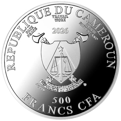 2026 Cameroon Archangel Gabriel 17.5g Silver Coin