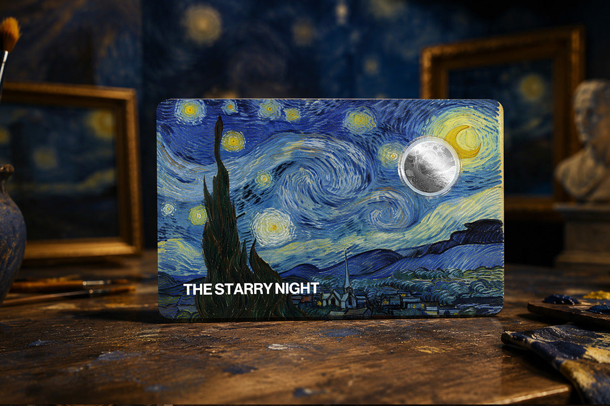 2026 Starry Night 1g Silver Round in Card