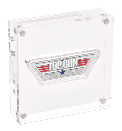 In Stock! 2026 Tuvalu Top Gun 40th Ann. Shaped 1 oz Silver Coin