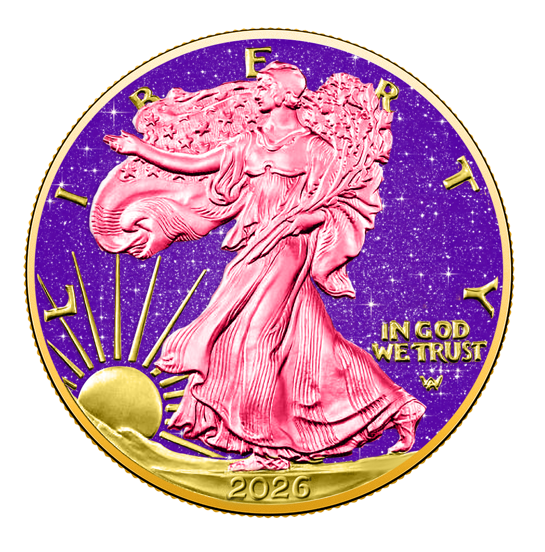 2026 U.S. Eagle Royal Amethyst Edition 1 oz Silver Coin (06/29)