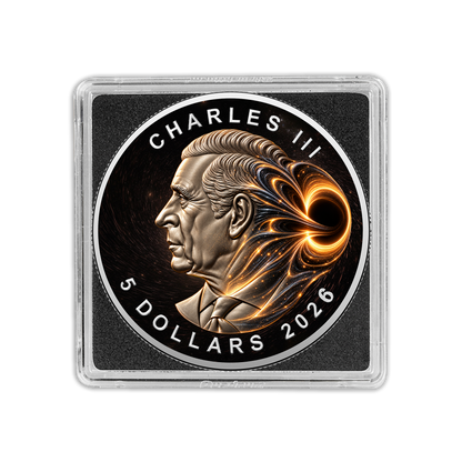 2026 Canada Maple Leaf Black Hole Edition 1 oz Silver Coin