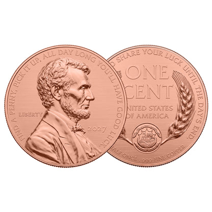 2027 Liberia Lucky Penny 1/2 oz Copper Coin