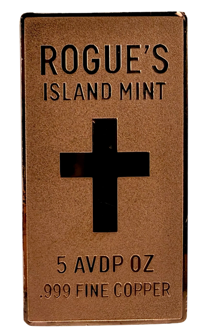 Jesus - He is Risen Colorized 5 oz Copper Bar (06/24)