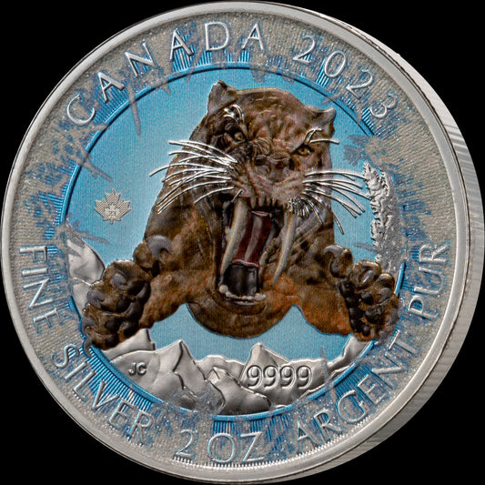 2023-2024 Canada Ice Age Rhodium Diamond Crystal Edition 2 x 2 oz Silver Coin Set (07/07)
