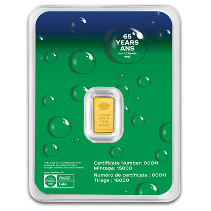 Estimate: PAMP Sprite 65th Anniversary 1g Gold Bar in Card