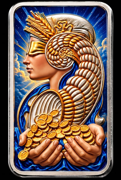 PAMP Lady Fortuna Colorized 1 oz Silver Bar