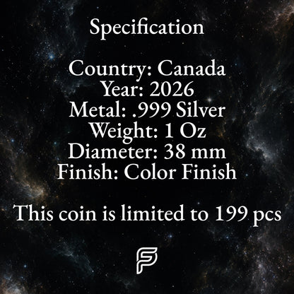 2026 Canada Maple Leaf Cosmic Reaper Edition 1 oz Silver Coin (07/31)