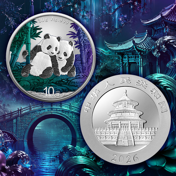 2026 China Panda Chameleon Effect 30g Silver Coin