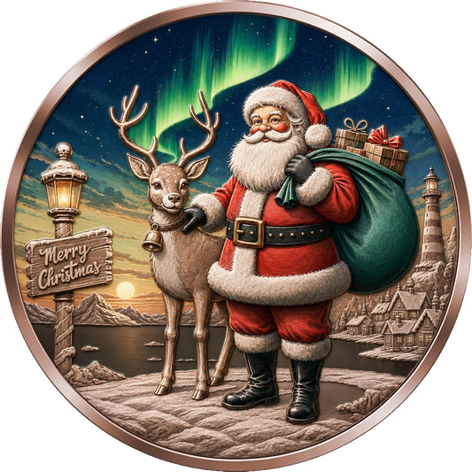 2026 Cameroon Santa Claus 5 oz Copper Coin - Capsule