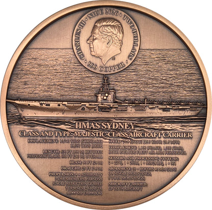 2026 Niue HMAS Sydney 430g Copper Coin (08/11)