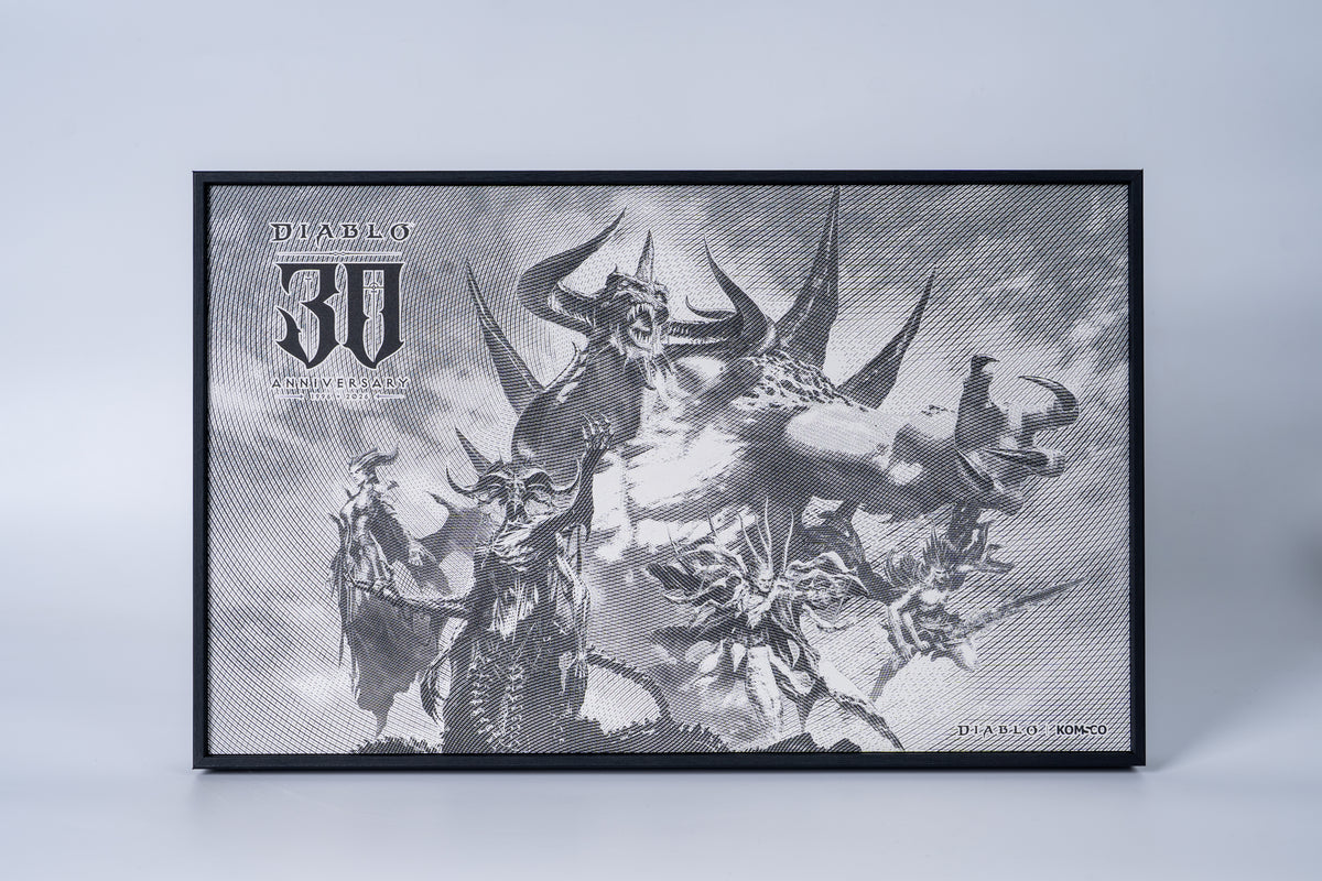 2026 KOMSCO Diablo 30th Anniversary Intaglio Print - Black & White Edition