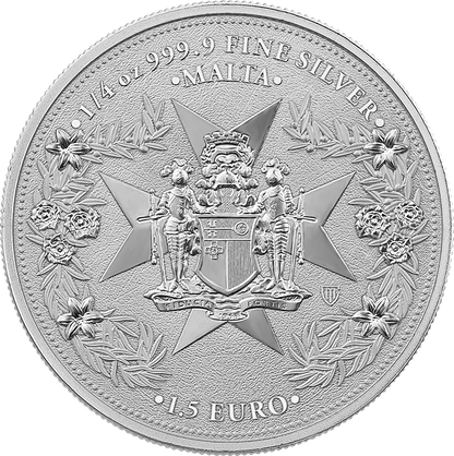 Estimate: 2026 Malta Golden Eagle BU 1/4 oz Silver Coin in Card