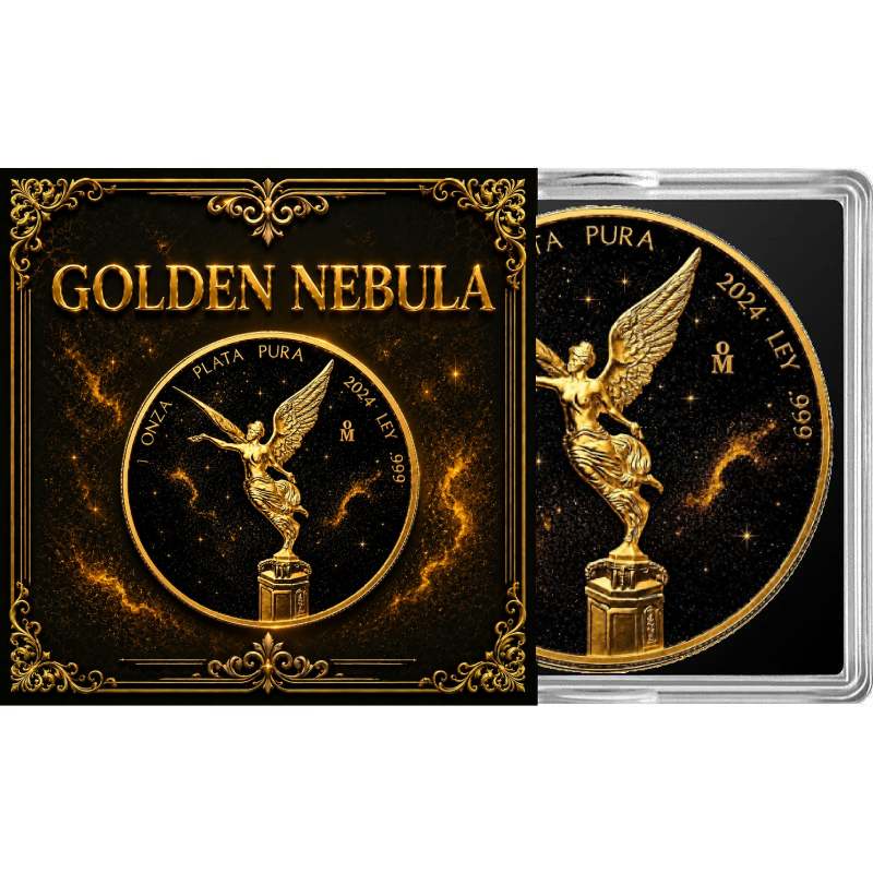 2024 Mexico Libertad Golden Nebula Edition 1 oz Silver Coin