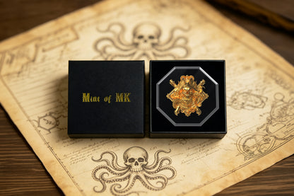 2027 Liberia Undead Captain Kraken Gold Gilded 2 oz Silver Coin