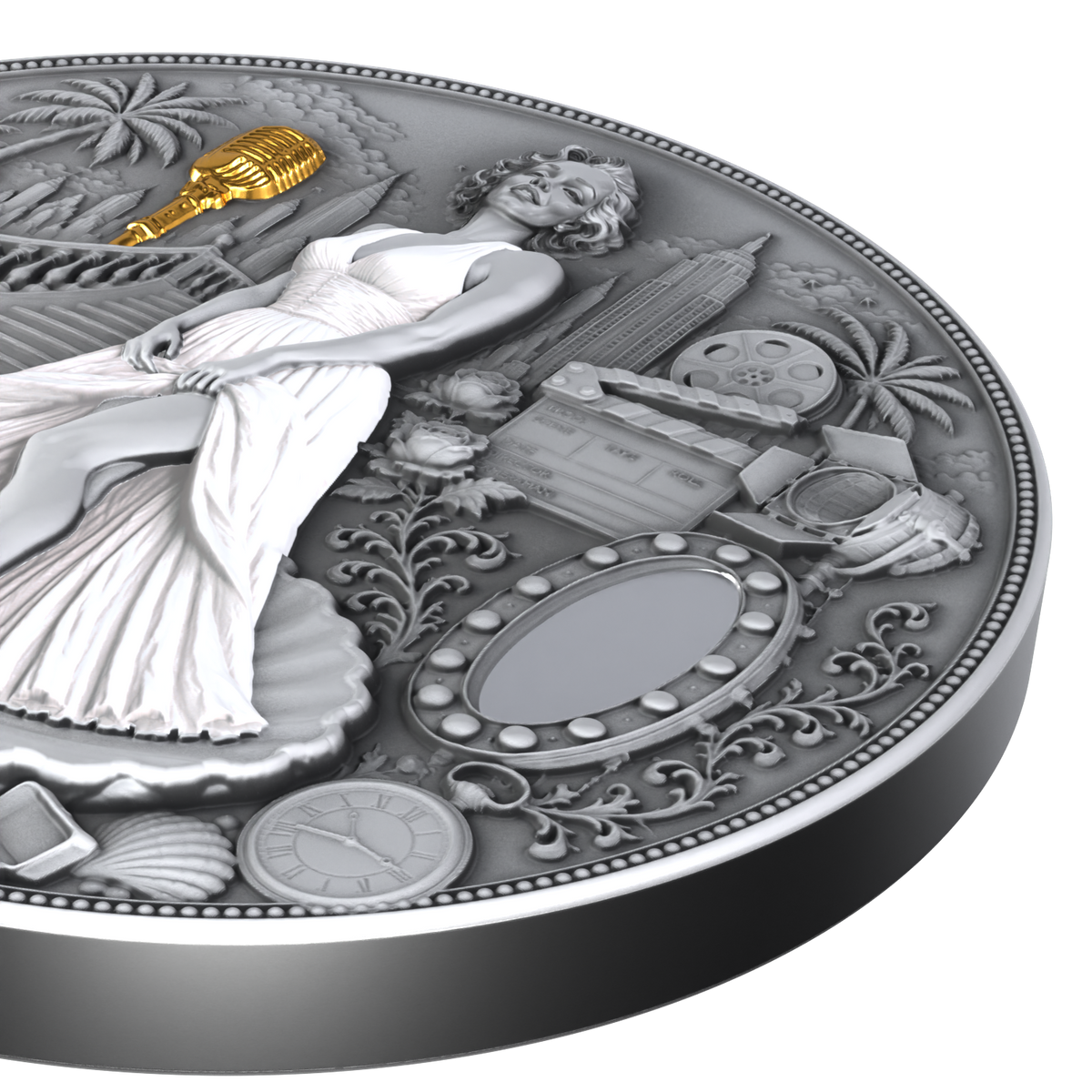 2026 Liberia Blonde in White 2 oz Silver Coin