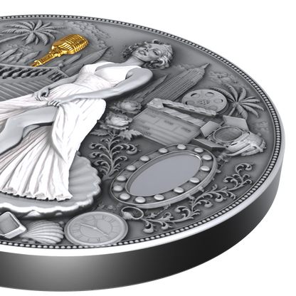 2026 Liberia Blonde in White 2 oz Silver Coin