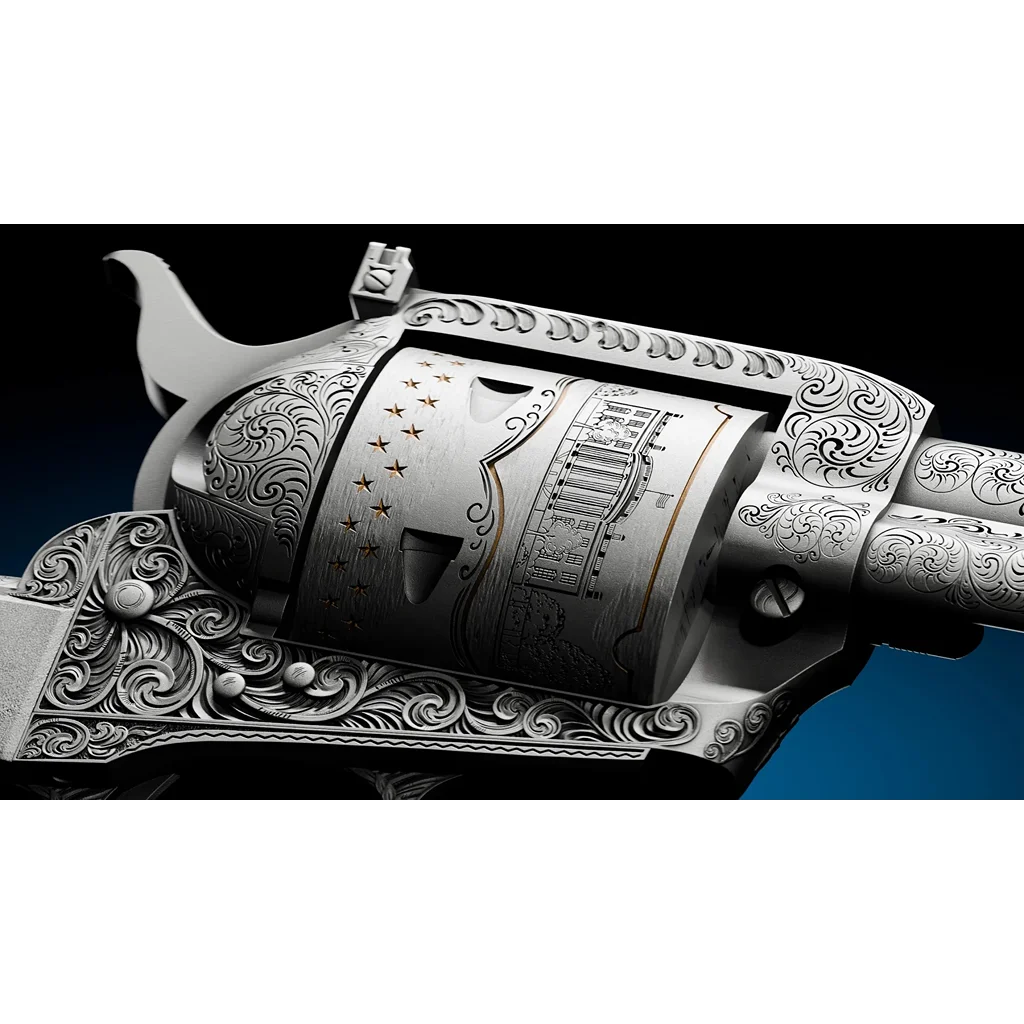 2027 Samoa JFK's Revolver Shaped 2 oz Silver Coin