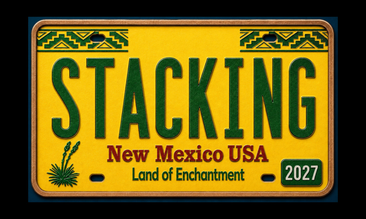 2027 MINNESOTA Stacking Across America License Plate Colorized 1 oz Copper Bar (Series 1) (07/07)