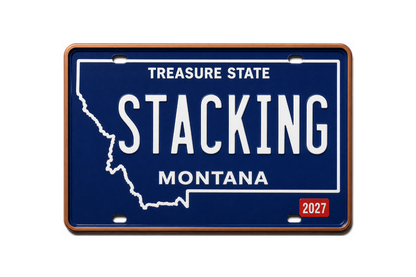 2027 Stacking Across America License Plate MICHIGAN Colorized 1 oz Copper Bar (Series 2)