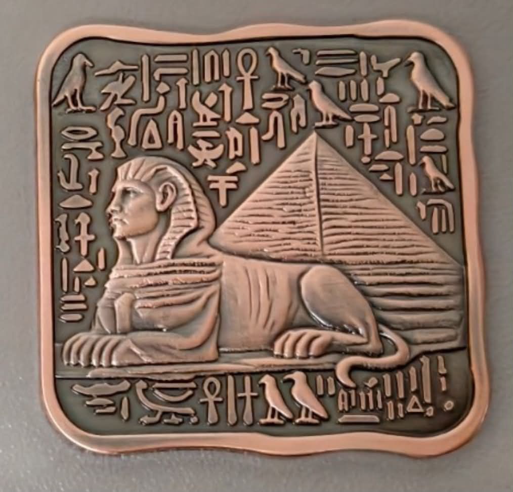 Ancient Egypt Sphinx & Eye of Ra 3 x 1 oz Copper Medal Set (07/03)