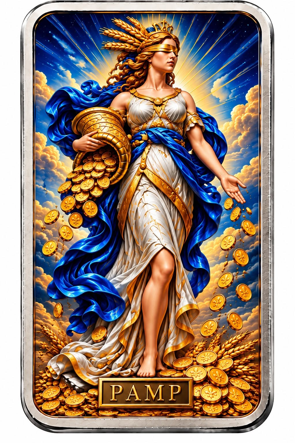 PAMP Lady Fortuna Colorized 1 oz Silver Bar