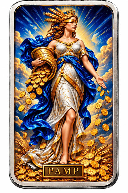 PAMP Lady Fortuna Colorized 1 oz Silver Bar