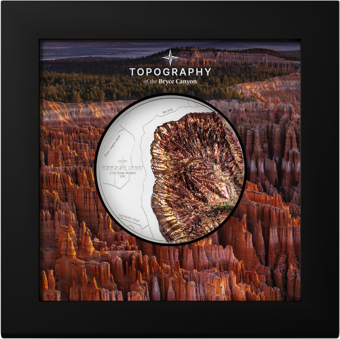 2026 Cook Islands Topography - Bryce Canyon 5 oz Silver Coin