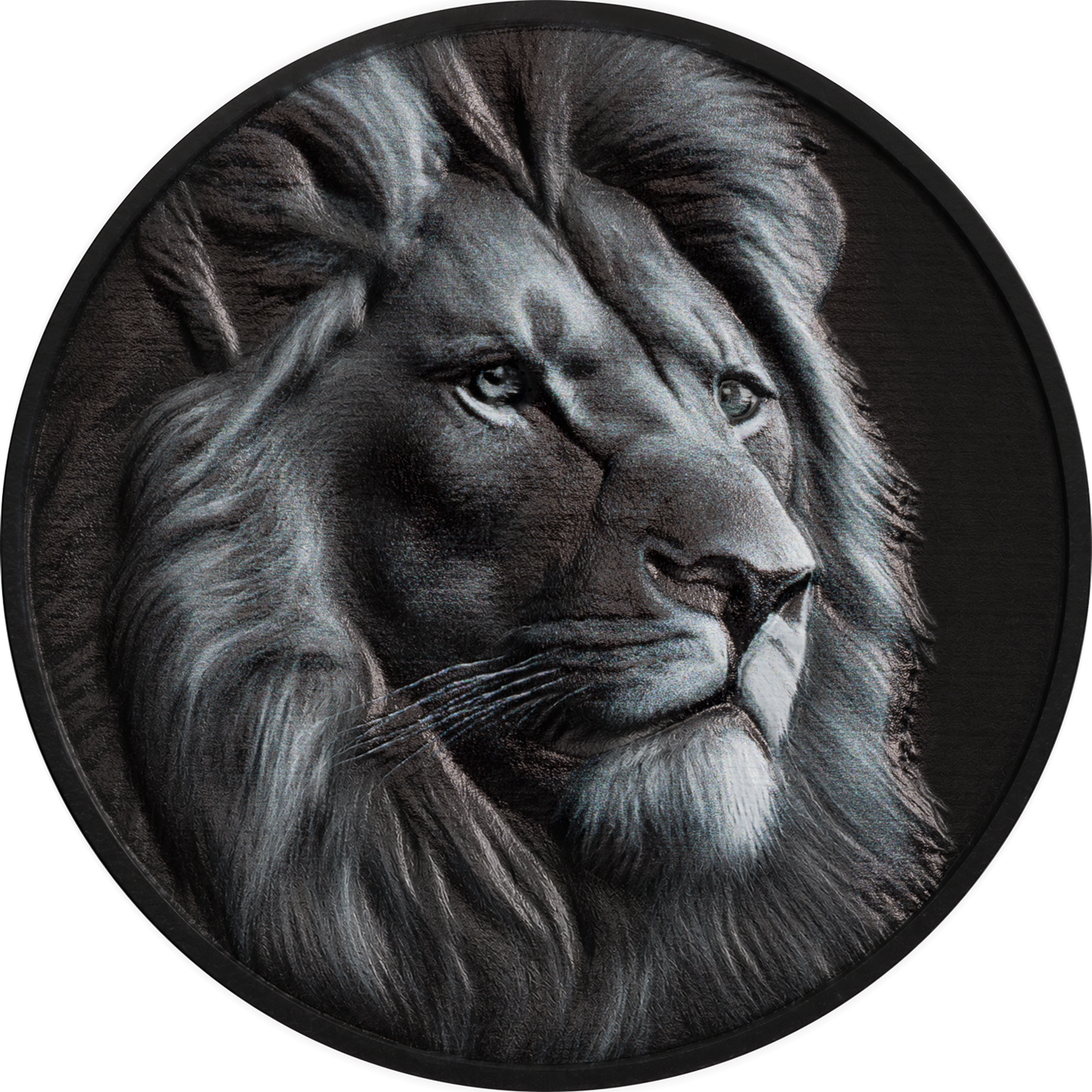 2026 Cook Islands Black and White - Lion 1 oz Silver Coin