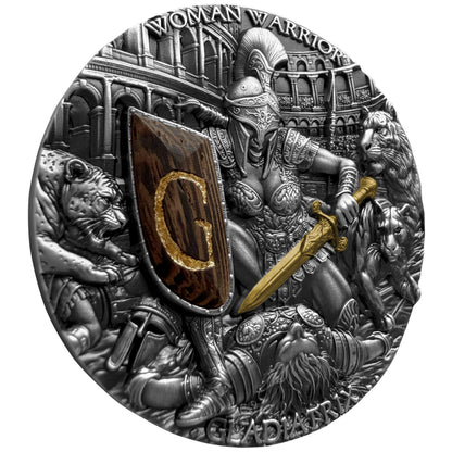 2026 Niue Woman Warrior - Gladiatrix 2 oz Silver Coin (08/05)