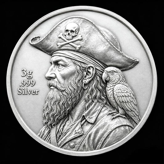 2026 Buccaneer's Bounty - Captain Blackbeard 3g Silver Medal