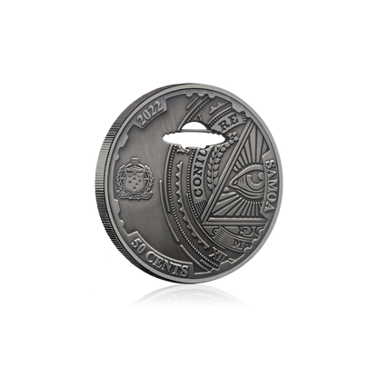 2022 Samoa Conspiracy Collection - Area 51 Cut-Out CN Coin in Card