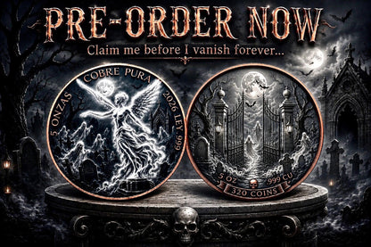 Ghostly Libertad Colorized 5 oz Copper Medal (07/14)