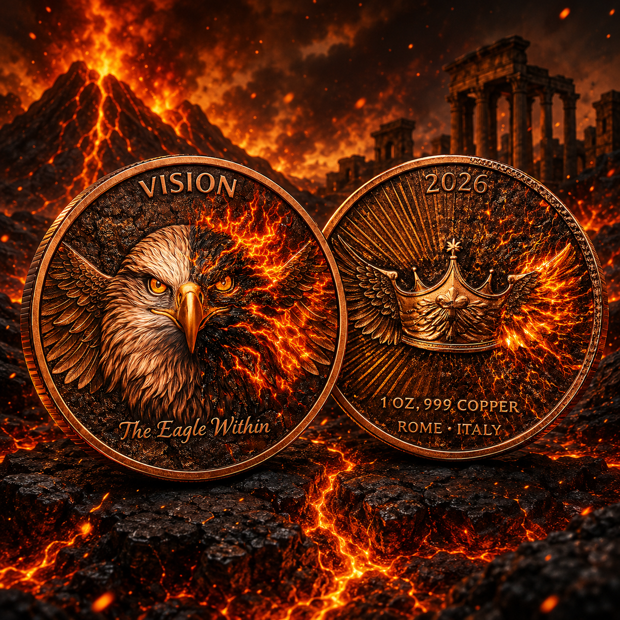 2026 Vision - The Eagle Within 1 oz Copper Round (07/14)