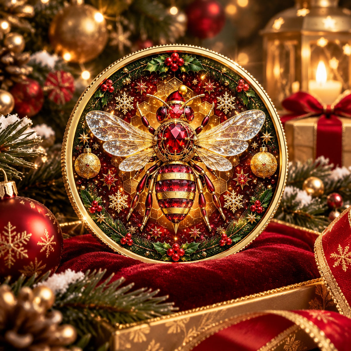 2026 U.S. Eagle The Christmas Bee Edition 1 oz Silver Coin