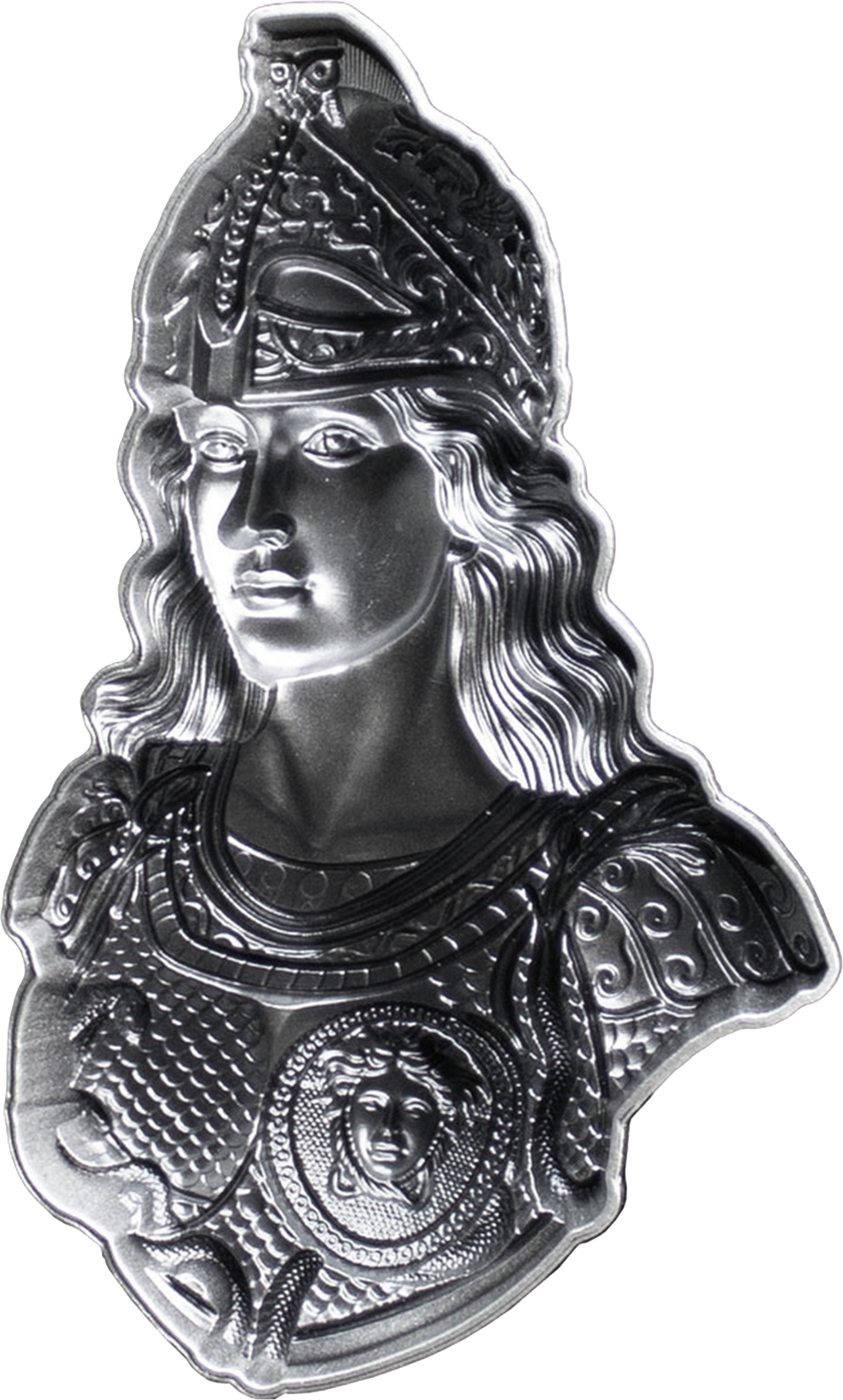 Estimate: 2026 Samoa Athena Shaped Stacker 2 oz Silver in Capsule Only