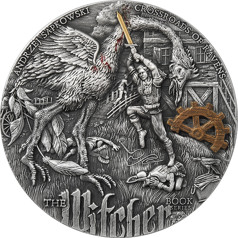 2026 Niue The Witcher - Crossroads of Ravens 2 oz Silver Coin