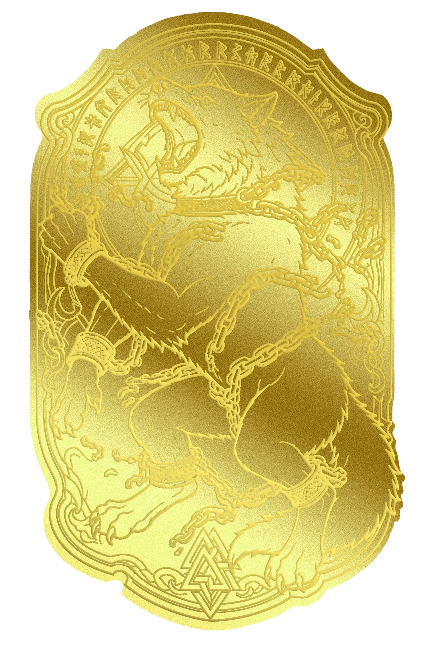 2026 Fenrir Shaped 1/500 oz Gold Medal in Card (07/01)