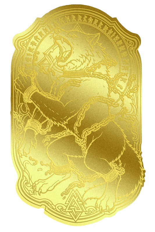 2026 Fenrir Shaped 1/500 oz Gold Medal in Card (07/01)