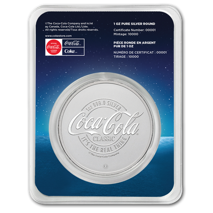 Estimate: 2026 PAMP Coca-Cola Polar Bears Colorized 1 oz Silver Round in TEP