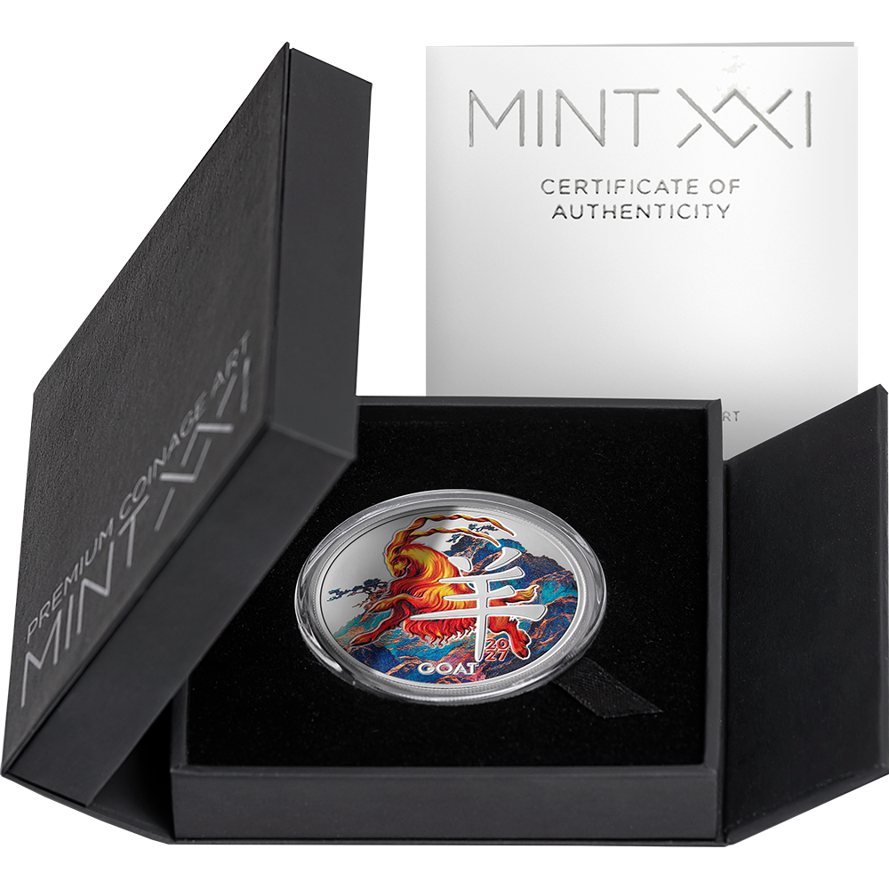 2027 Cameroon Year of the Goat Special Edition 1/2 oz Silver Coin