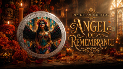 2026 Gibraltar Dia de los Muertos - Angel of Remembrance 1 oz Silver Coin