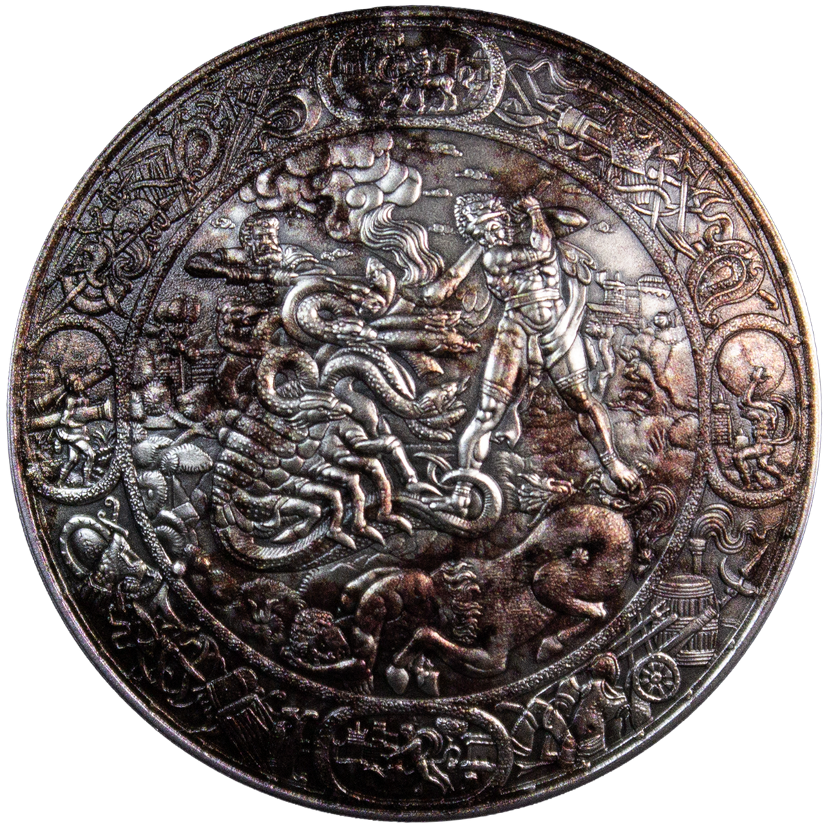Estimate: KOMSCO The Shield of Hercules Korea Stacker 1 oz Silver Medal